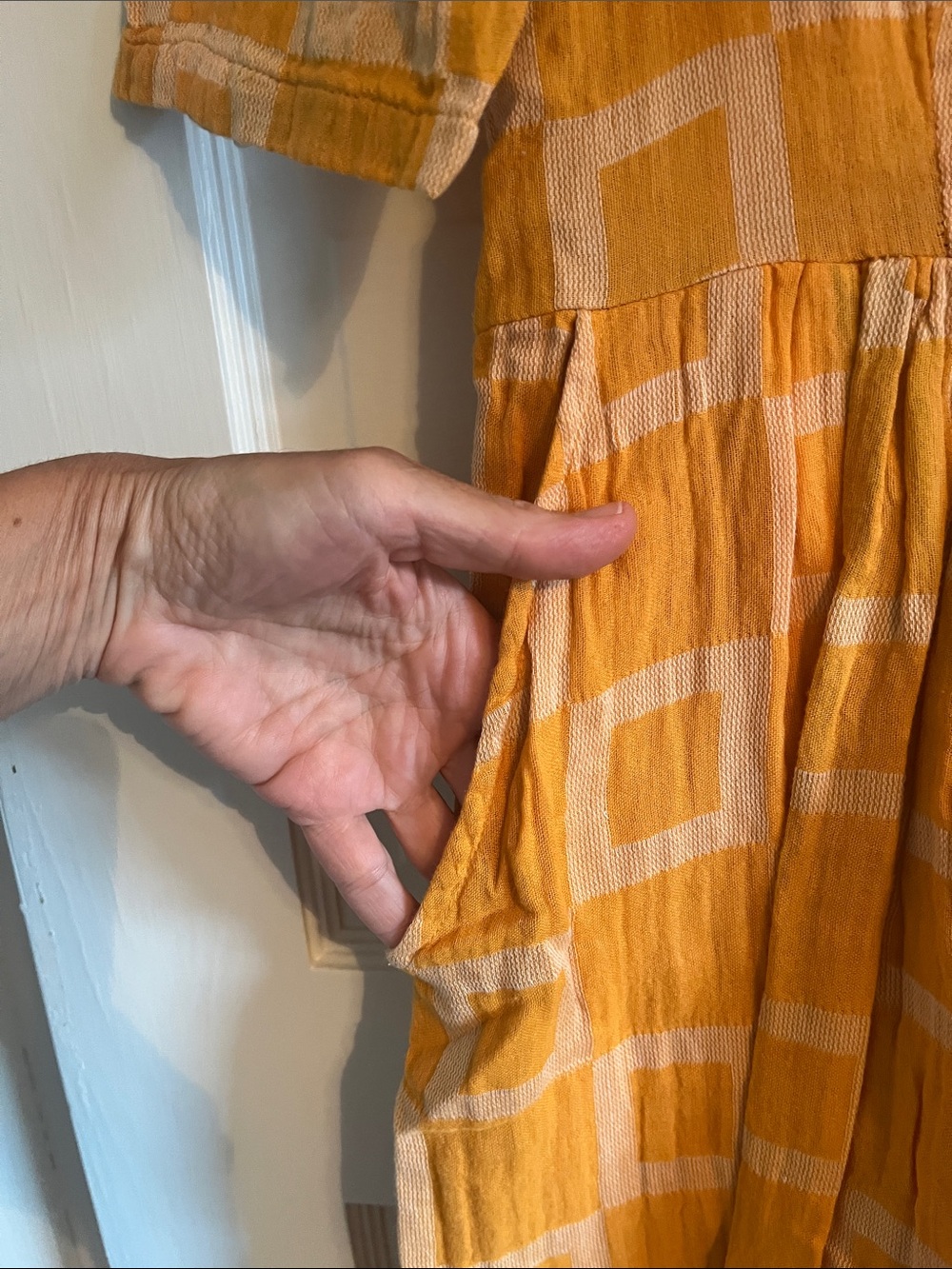 Ace & Jig Leelee dress in Cantaloupe - Picture 3 of 4